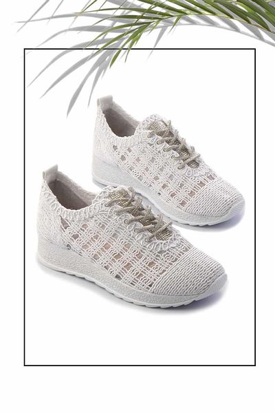 Bambi Weiß Damen Sneaker K01461055516
