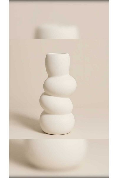 GİTTİGİTTİ Handmade Knotted Decorative Vase 6X9 cm