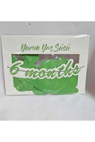 asöy 6 luni Jumătate de vârstă Petrecere de aniversare Culoare verde 6 luni Rechizite pentru petreceri pentru bebeluși