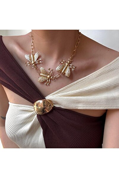 Alice İsstanbul Gold Butterfly Necklace