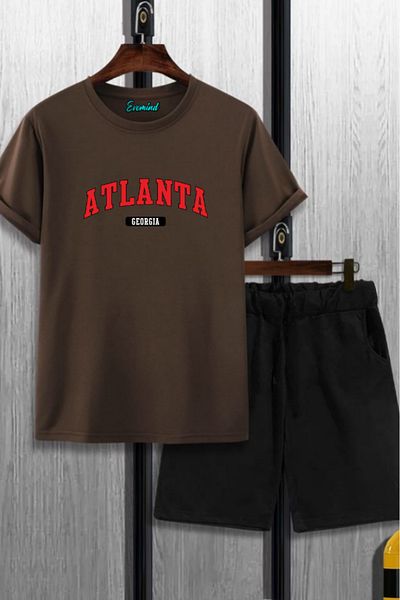 SevMode Σετ μπλουζάκι με στάμπα Atlanta Ga Unisex