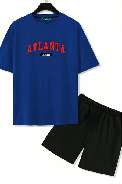 SevMode Atlanta Station Printed Unisex Shorts T-Shirt Set