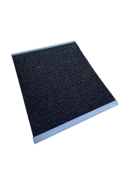 OPTIM DEKO Exterior Entry Mat, Polyethylene, Black, Finnturf with Included Rods, 100x90 cm