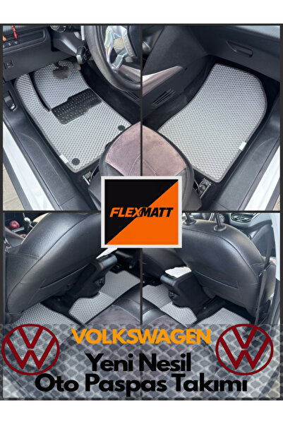 Florex Volkswagen Golf (2024 8.5) Araç İçi Akıllı Oto Paspas Takımı / Füme