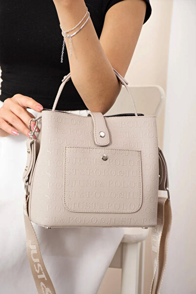 Just Polo Women's Long Cross Strap 3 Compartment Shoulder & Hand Bag