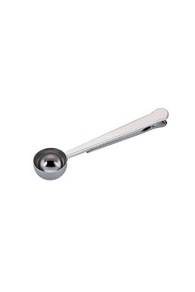Generic Coffee Spoon with Clip - Silver