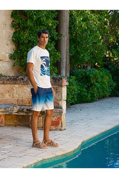 LC Waikiki New Season Short Length Patterned Men's Sea Shorts - S5Ci50Z8
