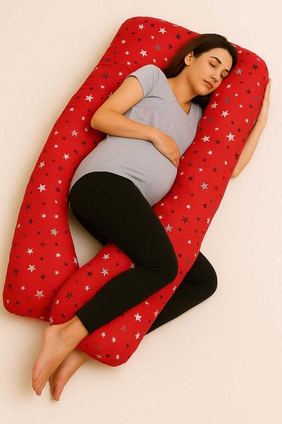 JULYA KİDS Pregnancy Pillow Supported Sleeping Breastfeeding Pregnancy Cushion Maternity Bed