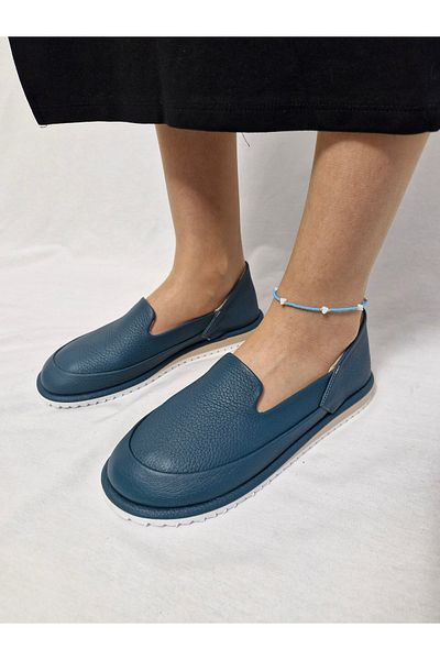 aayak&kabımofficial Blue Bead Detailed Women's Anklet – Elegant Summer Design