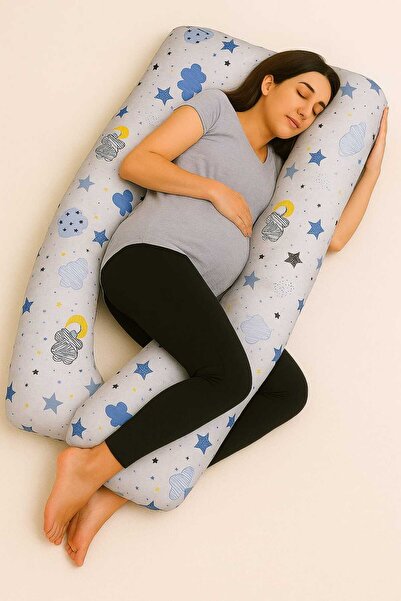 JULYA KİDS Hamile Yastığı Destekli Uyku Emzirme Gebelik Minderi Hamile Yatak
