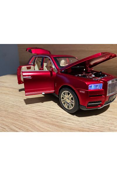 liss çarşı Rolls Royce Classic Metal Model Car with Sound and Light 23 cm Doors Luggage Hood Opening Realistic Appearance