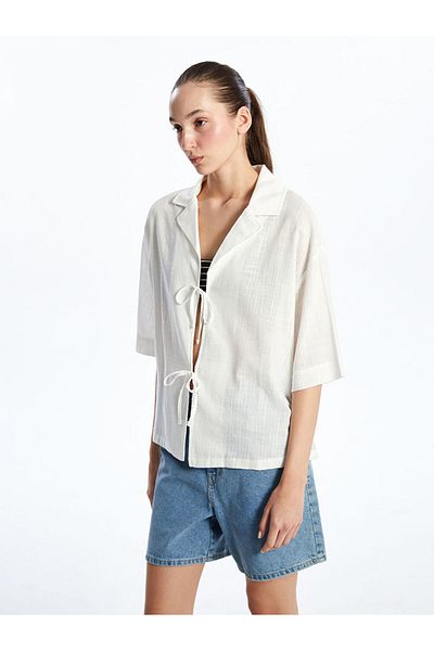 LC Waikiki Lcw Shirt Collar Women's Kimono