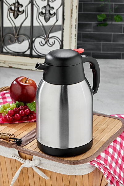 Yaren Style ترمس ستانلس ستيل مزدوج الطبقة سعة 2 لتر - بارد لمدة 24 ساعة، ودافئ لمدة 12 ساعة |   للرحلات والتخييم