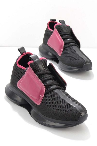 Bambi Pantofi de damă negru fucsia K 01238012682