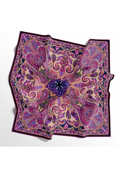 İpekal Eșarfă din bumbac moale - 05406 90 x 90 Fuchsia - 10