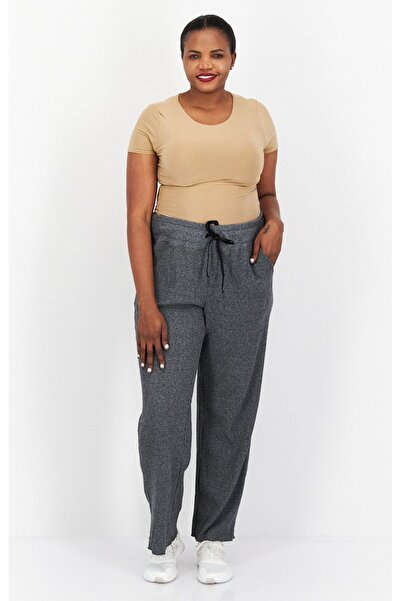 Calvin Klein Women Plus Size Heather Outdoor Sweatpants, Grey