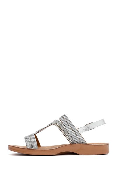 Derimod Women's Silver Stone Sandals 25Sfe464914