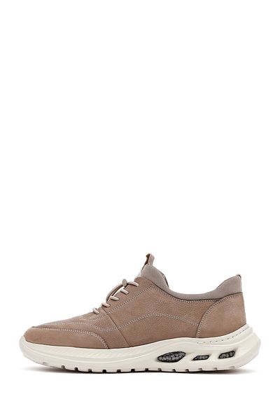 Derimod Men's Mink Lace-Up Nubuck Leather Sneaker 25Sfd6760V3
