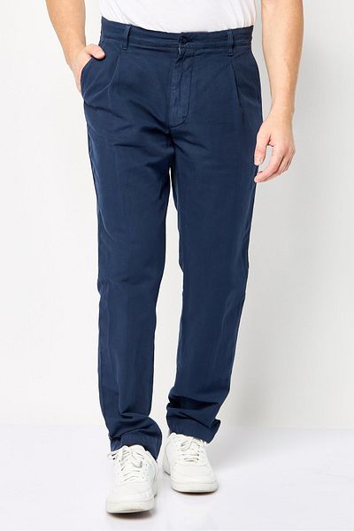 Gant Men Tapered Fit Plain Chino Pants, Navy