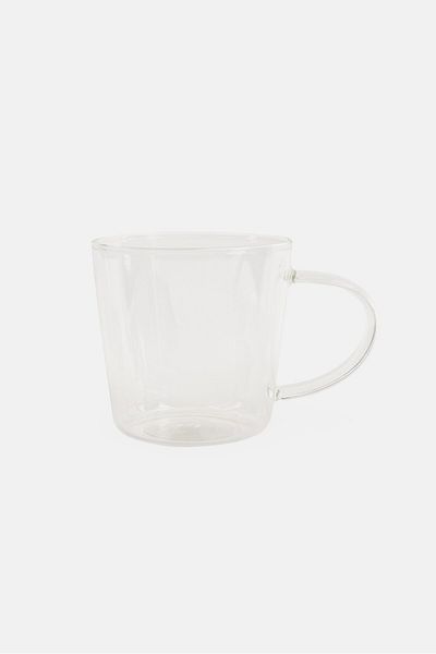 Muy Mucho Borosilicate Mug 280 ml, Transparent