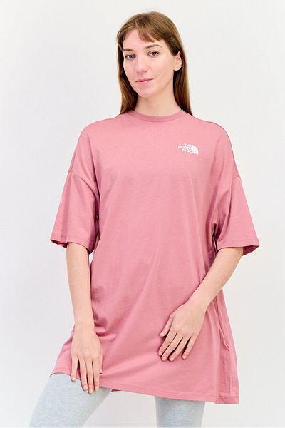 THE NORTH FACE Women Sportswear Fit short Sleeves Outdoor T-shirt, Mesa Rose
