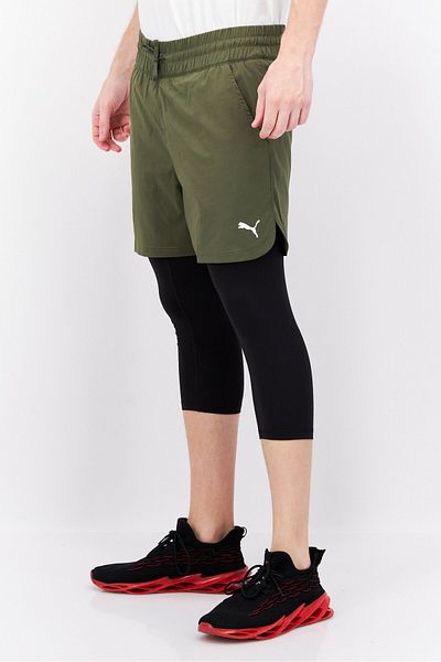 Puma Men Sportswear Fit Training 2 in1 Shorts, Green