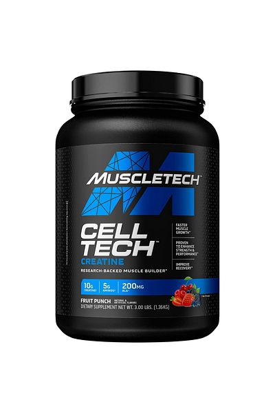 MUSCLETECH CellTech Ultra Strength Creatine Powder - Fruit Punch - 3 lbs - 1.36 kg