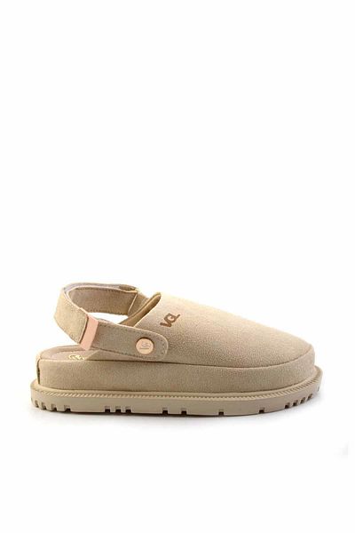 Bambi Papuci de damă din piele intoarsa bej K 04058120002