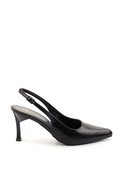 Bambi Pantofi cu toc clasici de damă negri K01209090007