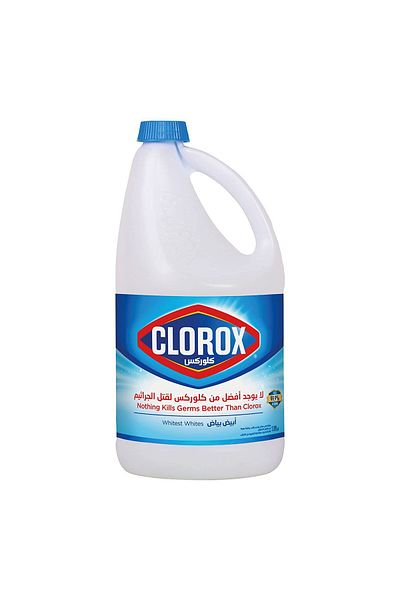 Clorox Liquid Bleach Original 1.89 Litres Powerful Disinfectant & Stain Remover for Home Hygiene