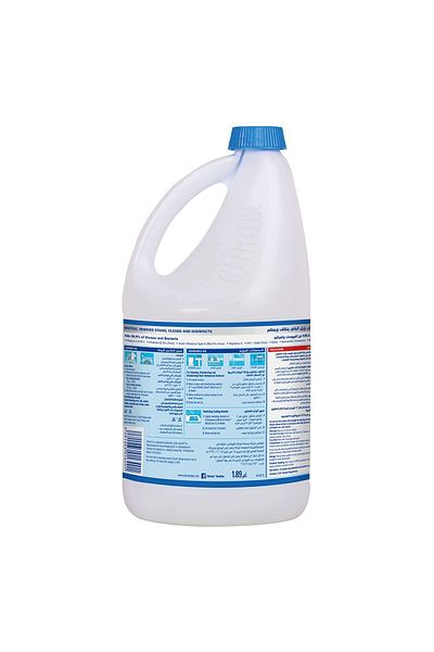Clorox Liquid Bleach Original 1.89 Litres Powerful Disinfectant & Stain Remover for Home Hygiene