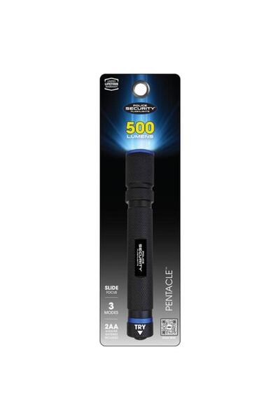 Generic erorex Pentacle 500 Lumens Ultra-Bright Flashlight Black and Blue 98702