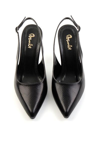 Bambi Pantofi cu toc clasici de damă negri K01209090007