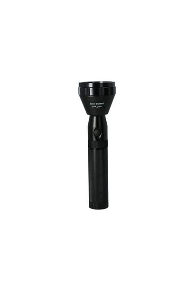 Generic Stardust 220-240V Ergonomic Design Durable Plastic LED Flashlight Black