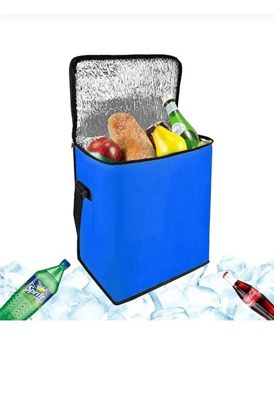 İNKOHA Θερμική τσάντα πικνίκ 5 Lt |   Μπλε θερμομονωμένη τσάντα μεταφοράς για φαγητό και θερμός