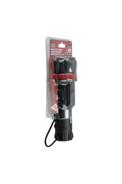 Generic ACE High-Quality Rugged Battery 50-Lumens LED Flashlight Black 3999574