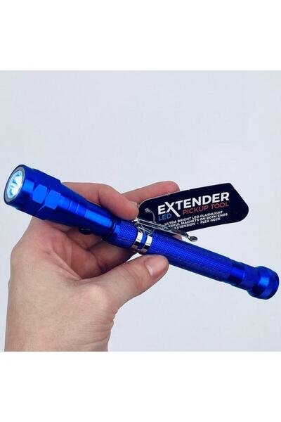 Generic erorex Ultra Bright LED Flashlight Magnetic Extender Pick-Up Tool with Laser Assorted Color 22583FAM