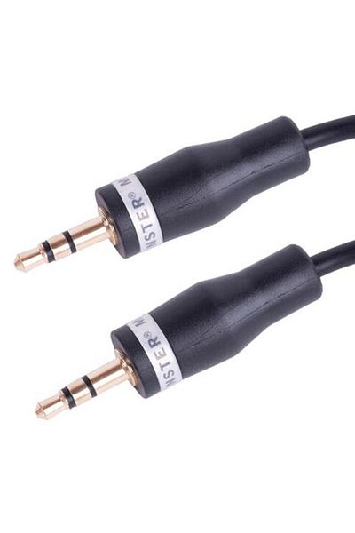 Generic Monster Stereo Plug Cable Black 3ft