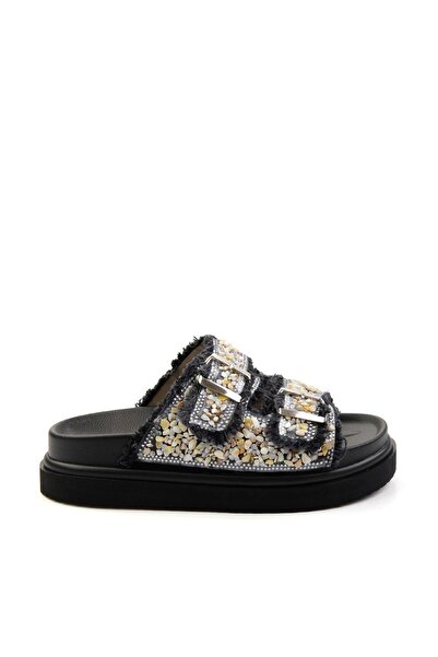 Bambi Siyah Kadın Terlik K04429320387