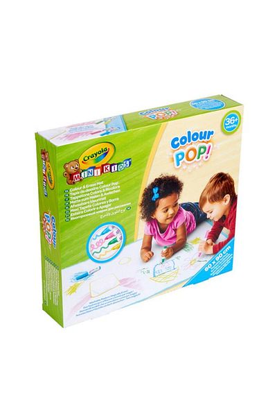 Generic Crayola Mini Kids Color Pops Reusable Color and Erase Mat Blue and White 60 x 90cm CRA81-8132