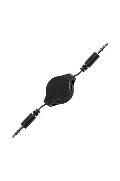 Generic erorex Retractable Aux Cable Black 3ft