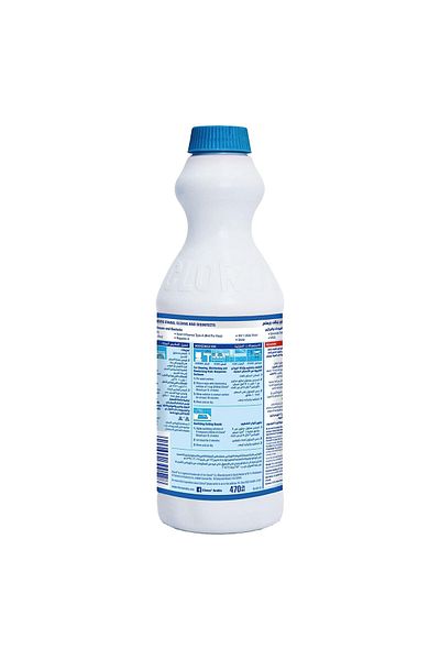 Clorox Liquid Bleach 470 ml Compact Powerful Disinfectant & Stain Remover for Laundry & Surfaces