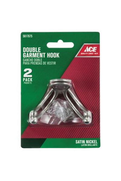 ACE Brass Double Garment Hook (4 cm)