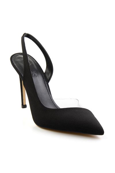 Bambi Matte Black Women's Classic Heeled Shoes K01667002138