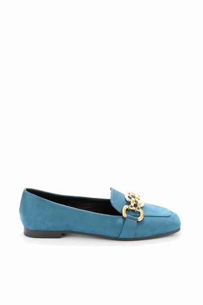 Bambi Сини дамски мокасини K01641166502
