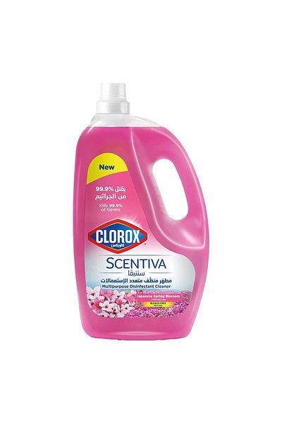 Clorox Scentiva Disinfectant Cleaner Japanese Spring Blossom Bleach Free 3 Litres