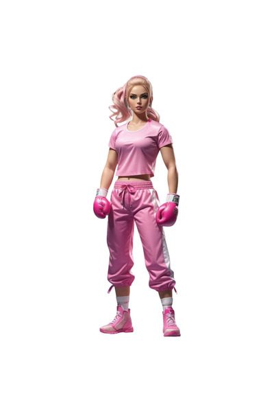 INOVATIX Set of 8 pieces, Sticker Barbi3 box, INOVATIX®. 6 cm