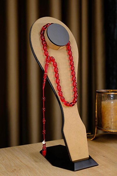 dergah tesbih سبحة شكر بابا من سلسلة الفضة مع نظام تفاصيل دائرية حمراء اللون من العنبر