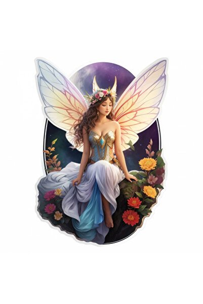 INOVATIX Set de 8 piese, autocolant zână cu aripi, INOVATIX®. 6 cm