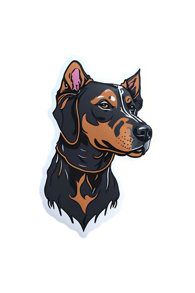 INOVATIX Set de 8 piese, autocolant câine de pază, INOVATIX®. 6 cm